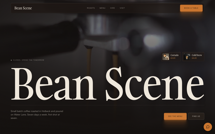 Bean Scene template