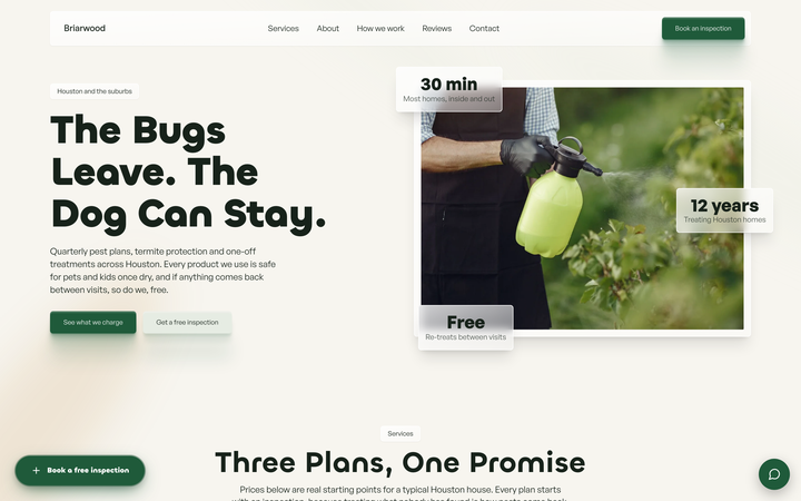 Briarwood Pest Control template