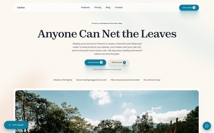 Cactus Pool Co template