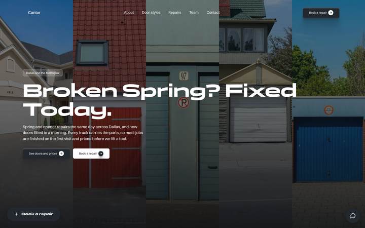 Cantor Garage Doors template