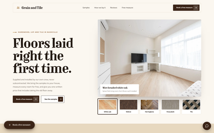Grain and Tile Flooring template