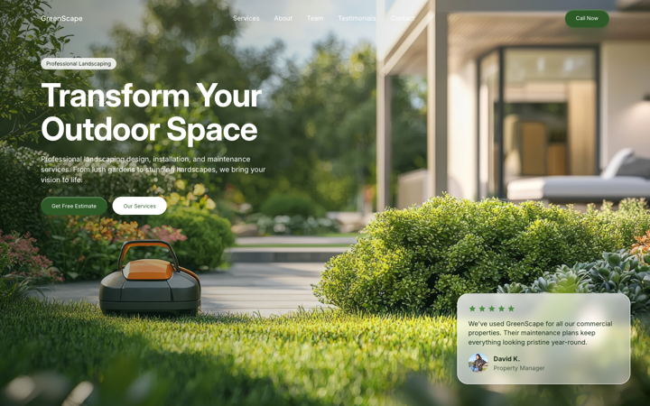 Landscaping Services template