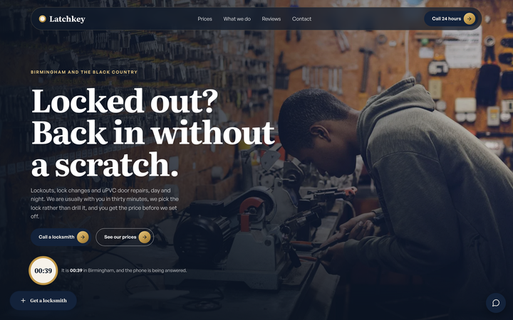 Latchkey Locksmiths template