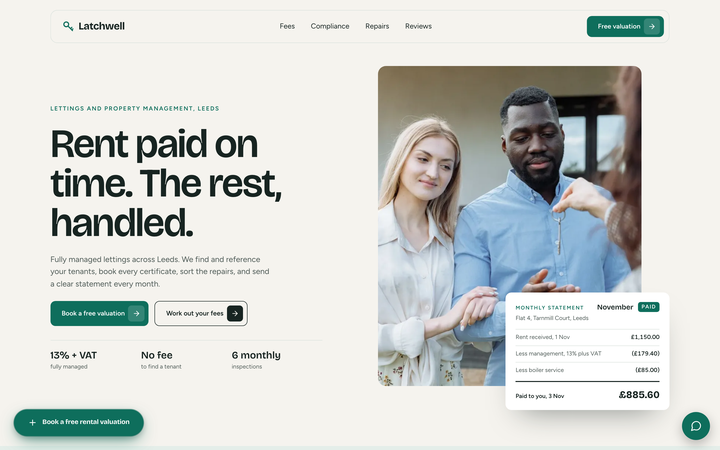 Latchwell Lettings template