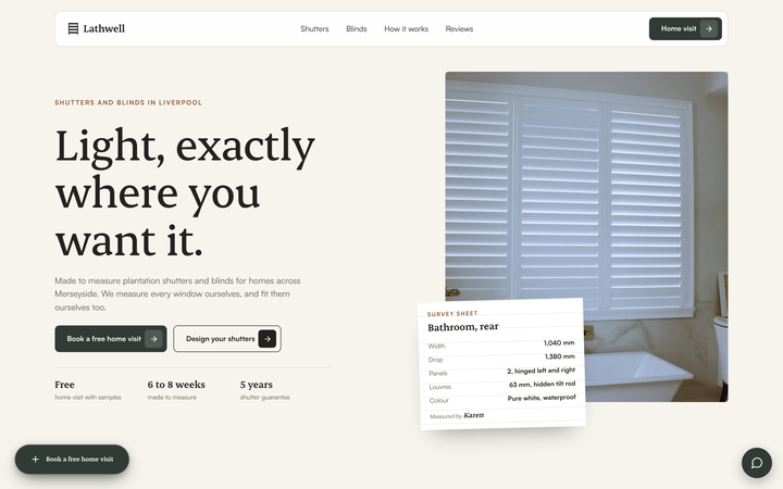 Lathwell Shutters template