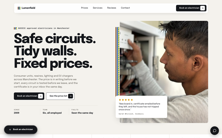 Lumenfield Electrical template