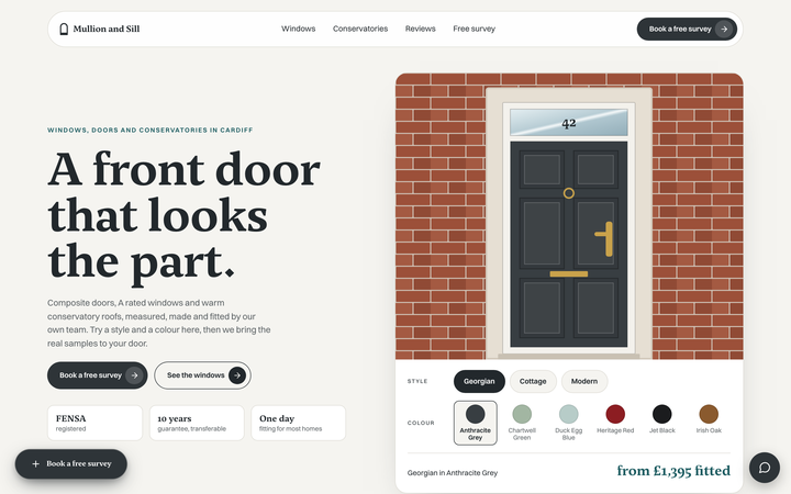 Mullion and Sill template