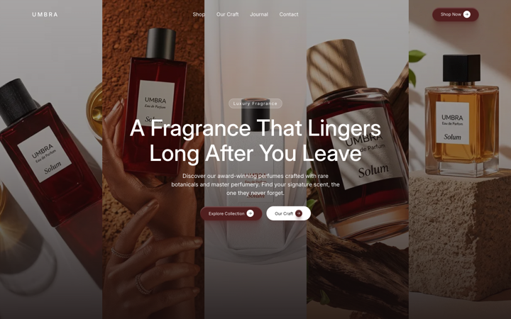 Perfume Brand template