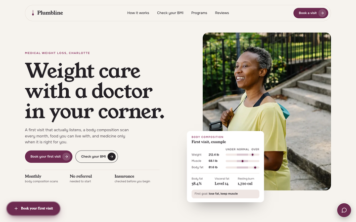 Plumbline Weight Care template