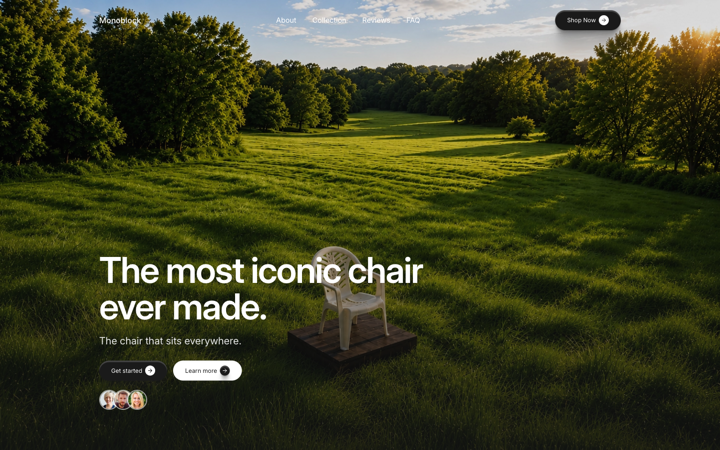 Product Showcase template