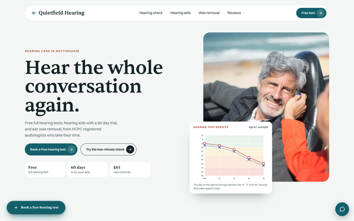 Quietfield Hearing template