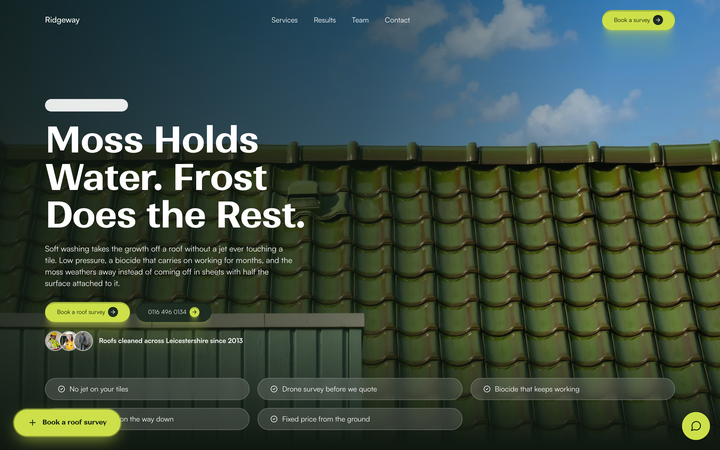 Ridgeway Roof Care template