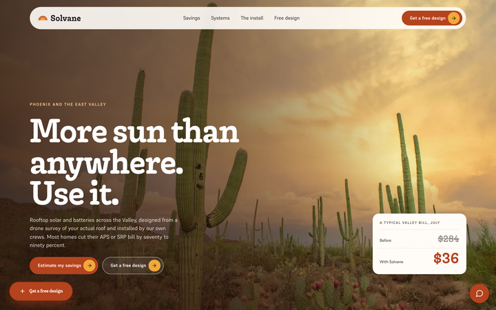Solvane Solar template
