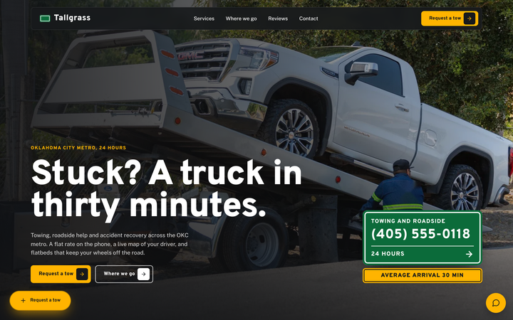 Tallgrass Towing template