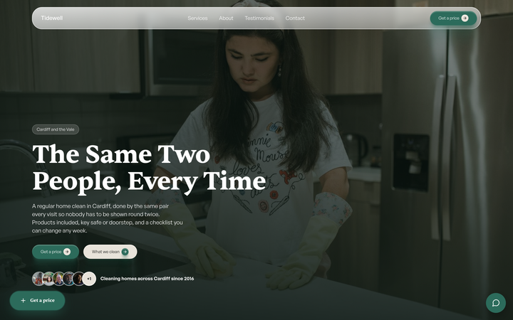 Tidewell Cleaning template