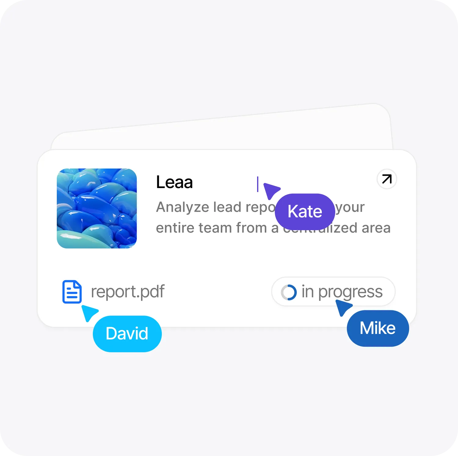Team collaborating in the Flashly dashboard