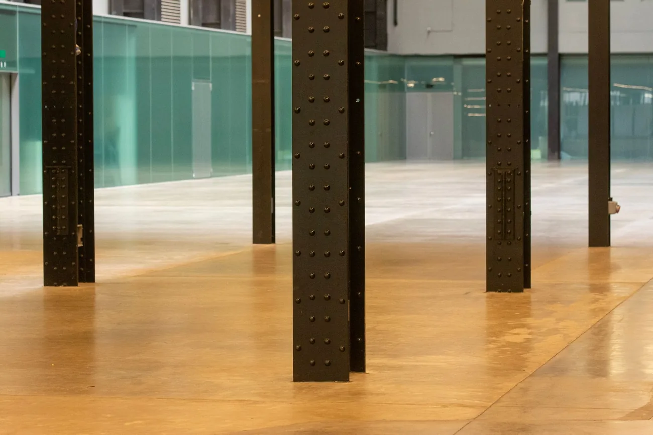A polished commercial floor