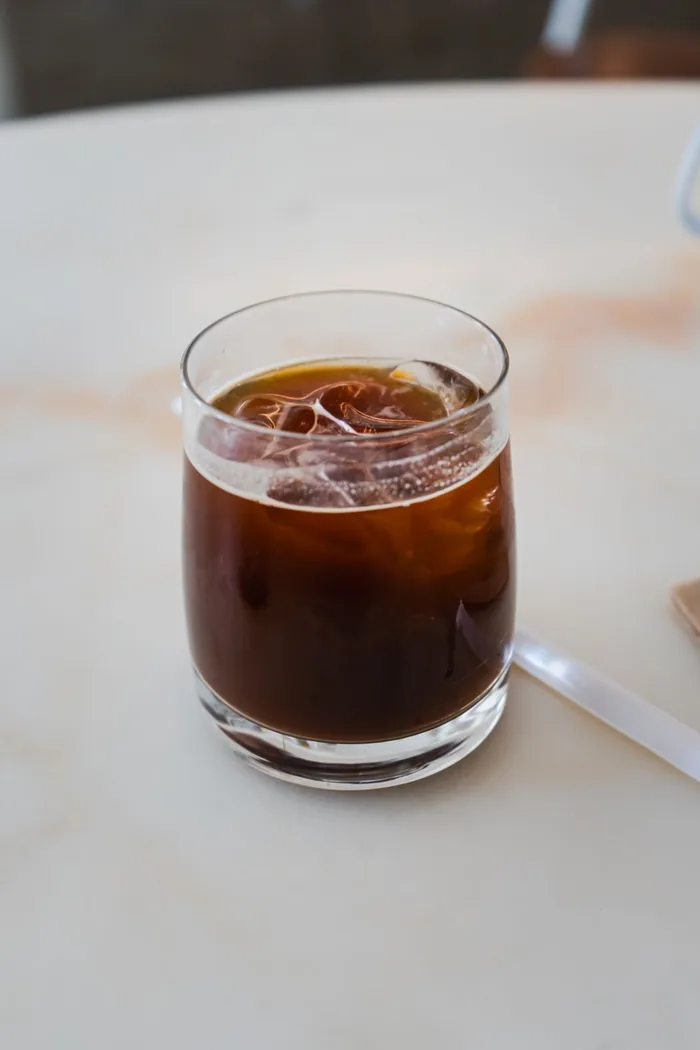 Cold brew over ice