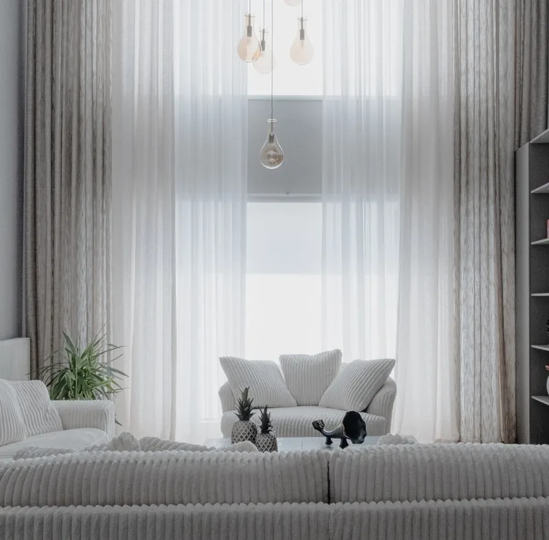 A clean white room with new walls