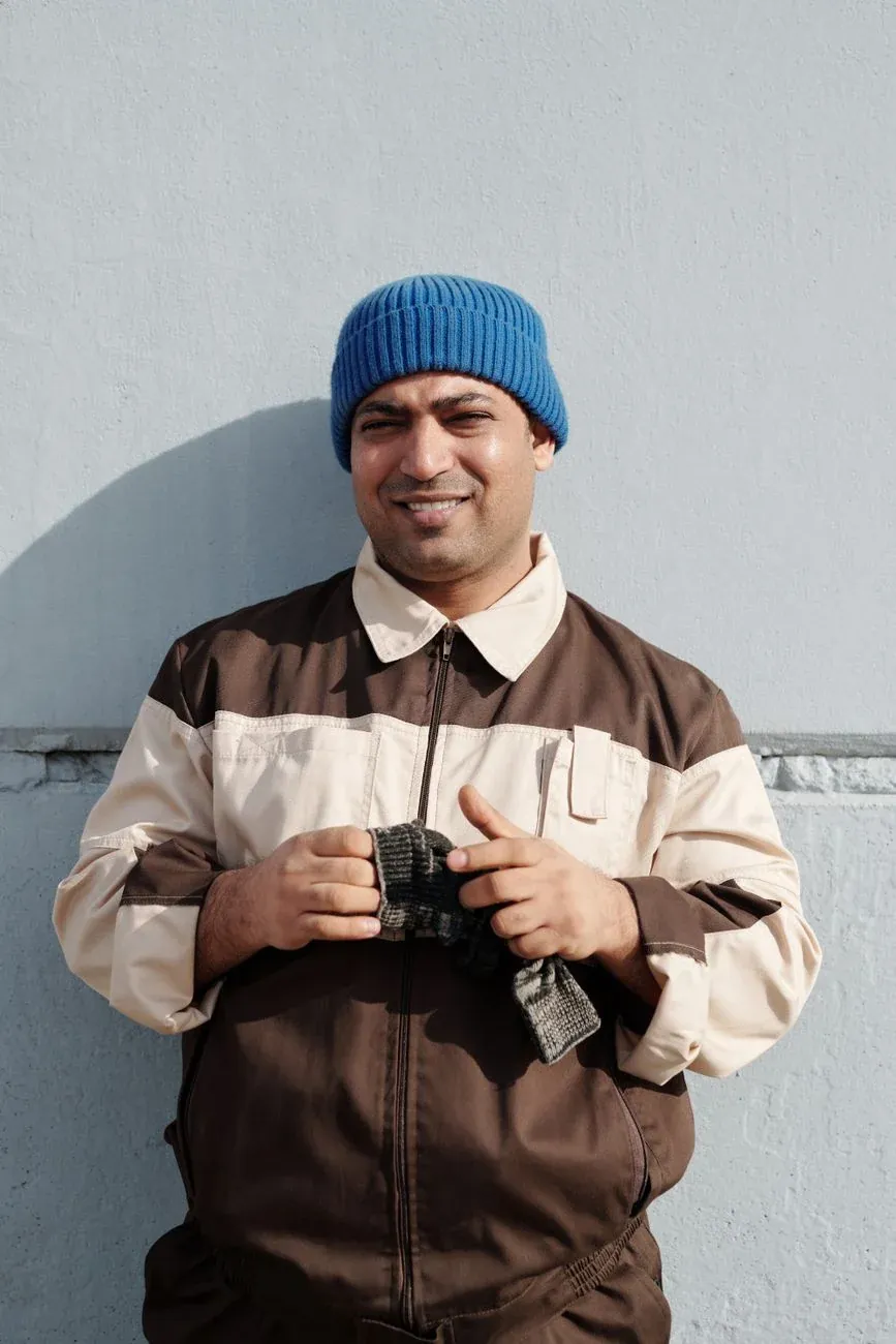 Imran Hussain in his work jacket