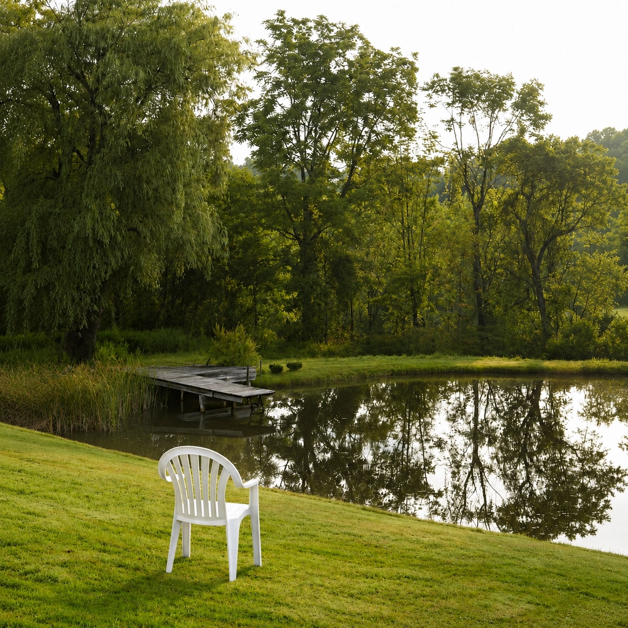 Classic White monoblock chair