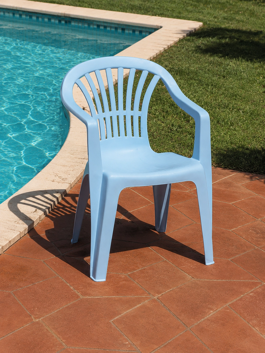 Ocean Blue monoblock chair